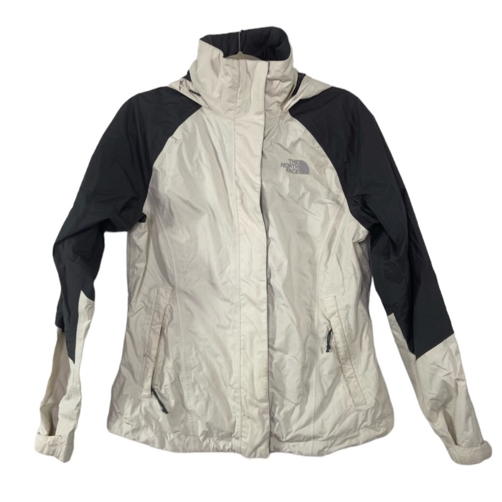 The North Face Women’s S tan gray Hyvent Jacket Hooded Coat jacket CMU7
